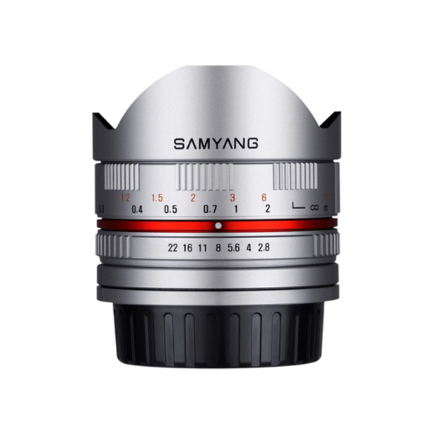 SAMYANG 8mm f/2.8 II Fisheye Lens for Fujifilm X Mount (Silver/Blcak)